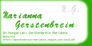 marianna gerstenbrein business card